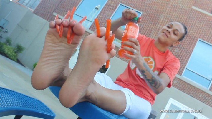 Soles of Silk - Charlee orange crush